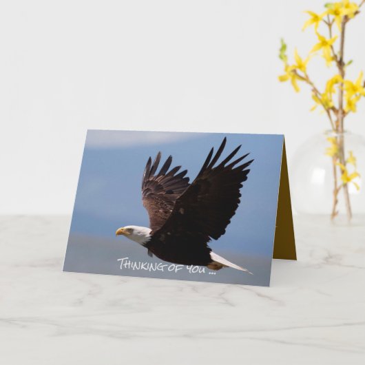 Sympathie kaart - Voor altijd bij jou (adelaar) (Gele Bloem)