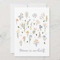 Sympathie kaart voor altijd in onze harten verdrie