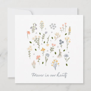 Sympathie kaart voor altijd in onze harten verdrie