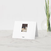 Sympathie kaart voor hond huisdier Boston Terrier (Achterkant)