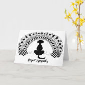 Sympathie kaart voor verlies van huisdier (Gele Bloem)