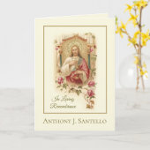 Sympathie Katholiek Requiem Mis Aanbod Jezus Kaart (Gele Bloem)