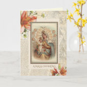 Sympathie Katholiek Requiem Mis Aanbod Maria Kaart (Gele Bloem)