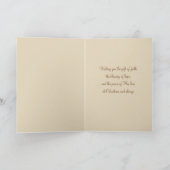 Sympathie Kerstmis Driekoningen Priester Feestdagen Kaart (Binnen)