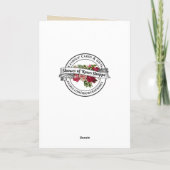 Sympathie Kerstmis Geboorte Maagd Maria Feestdagen Kaart (Achterkant)