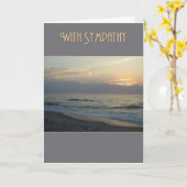 Sympathie Kure Sunrise Kaart (Gele Bloem)