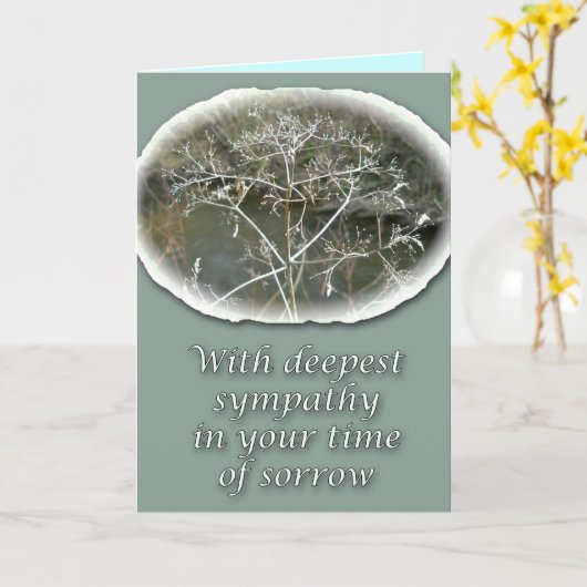 Sympathie Lacy Weed Kaart (Gele Bloem)