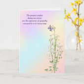 Sympathie Lily van de Vallei met Butterfly Kaart (Gele Bloem)