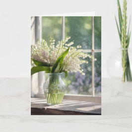 Sympathie Lily van The Valley Bouquet Kaart