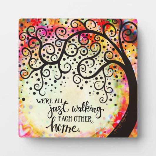  sympathie lopen elkaar Home Quote Fotoplaat (Voorkant)