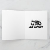 SYMPATHIE LOTUS FLOWER EENVOUDIG BERICHT WENSKAART BEDANKKAART (Binnen)