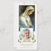 Sympathie Maagd Maria begrafenis Dank u kaart (Voorkant)