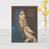 Sympathie Maagd Maria Katholieke mis die Kaart aan (Gele Bloem)