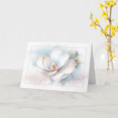 Sympathie Magnolia Bloem Abstract Kaart (Gele Bloem)