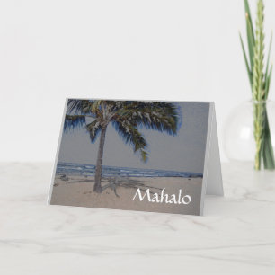 Sympathie Mahalo uit het gezin Bedankkaart