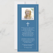 Sympathie Mary & Angels Begrafenis Dank je kaart (Achterkant)