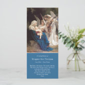 Sympathie Mary & Angels Begrafenis Dank je kaart (Staand voorkant)