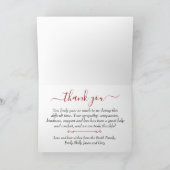 Sympathie, mededogen...Je cadeautjes zijn belangri Bedankkaart (Binnen)