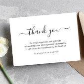 Sympathie Memorial Dank u Bereavement Bedankkaart