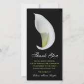 Sympathie Memorial Dank u Fotokaart - Lily Bedankkaart (Voorkant)