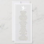 Sympathie Memorial Foto Begrafenis Dank u kaart (Achterkant)