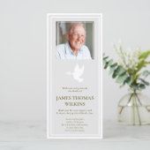 Sympathie Memorial Foto Begrafenis Dank u kaart (Staand voorkant)