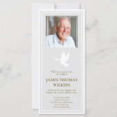 Sympathie Memorial Foto Begrafenis Dank u kaart (Voorkant)