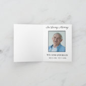 Sympathie Memorial Hartelijk dank Bedankkaart (Binnen)