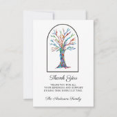 Sympathie Memorial Hartelijk dank Bedankkaart (Voorkant)