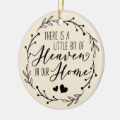 Sympathie Memorial in Loving Memory Photo Ceramic Keramisch Ornament (Links)