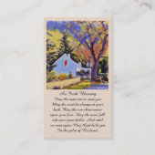 Sympathie Memorial Irish Blessing Prayer Kaart Visitekaartje (Voorkant)