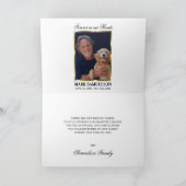 Sympathie Memorial Religieuze Jewish White Gold Bedankkaart (Binnen)