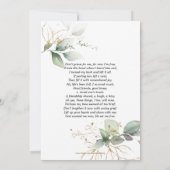 Sympathie Memory Greenery Gold DANK U | POEM Bedankkaart (Achterkant)