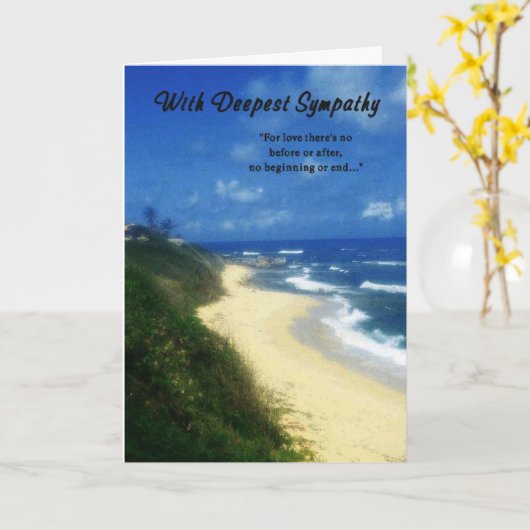 Sympathie-met de Diepste Kaart van de Sympathie (Gele Bloem)