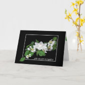 Sympathie met Dogwood en Lotus Candle Kaart (Gele Bloem)