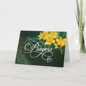 sympathie met hartvolle gedachten en gebeden kaart (Voorkant)