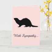 Sympathie met het verlies van een fret kaart (Gele Bloem)