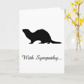 Sympathie met het verlies van een fret kaart (Gele Bloem)