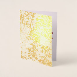 Sympathie met Japanse kersenbloesems in goud Folie Kaarten