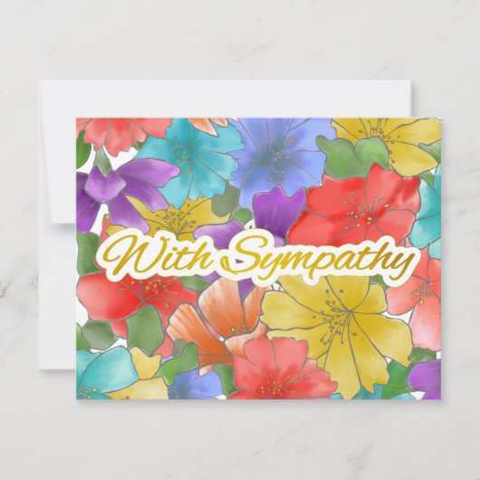 Sympathie met modern veelkleurig bloemengoud (Voorkant)