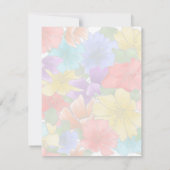 Sympathie met modern veelkleurig bloemengoud (Achterkant)