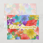 Sympathie met modern veelkleurig bloemengoud (Voorkant / Achterkant)