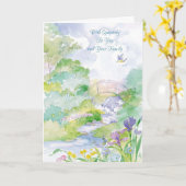 Sympathie-met Sympathie aan u en uw Familie Kaart (Gele Bloem)