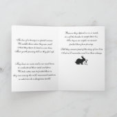 Sympathie met verlies van je konijn met gedicht kaart (Binnen)