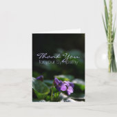 Sympathie met wild overtreden bedankkaart (Voorkant)