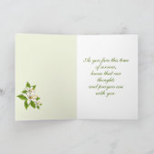 Sympathie met Witte Lelies Kaart (Binnen)