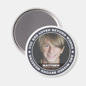 Sympathie Moderne Eenvoudige Aangepaste Fototoetse Magneet (Voorkant / Achterkant)