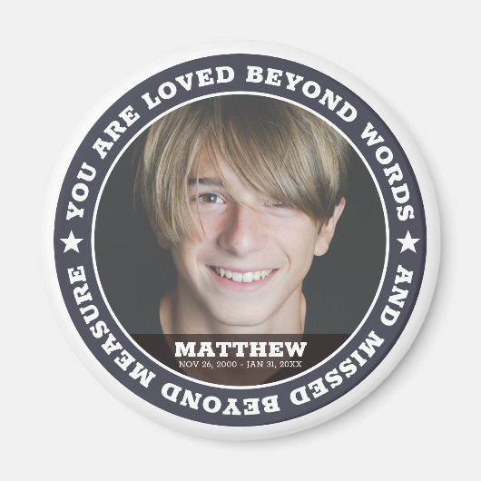 Sympathie Moderne Eenvoudige Aangepaste Fototoetse Magneet (Voorkant)