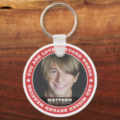 Sympathie Moderne Eenvoudige Aangepaste Fototoetse Sleutelhanger (Voorkant)