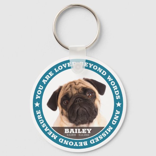 Sympathie Moderne Eenvoudige aanpasbare foto-toets Sleutelhanger (Voorkant)